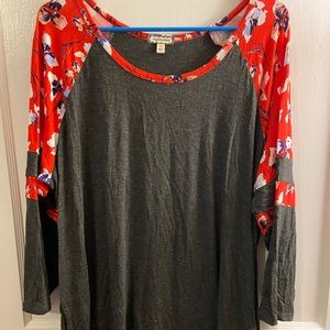 Light weight quarter sleeve Top 1X